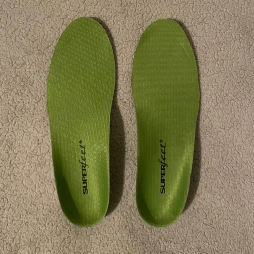 Superfeet Green Insoles Size B (W 4.5-6)